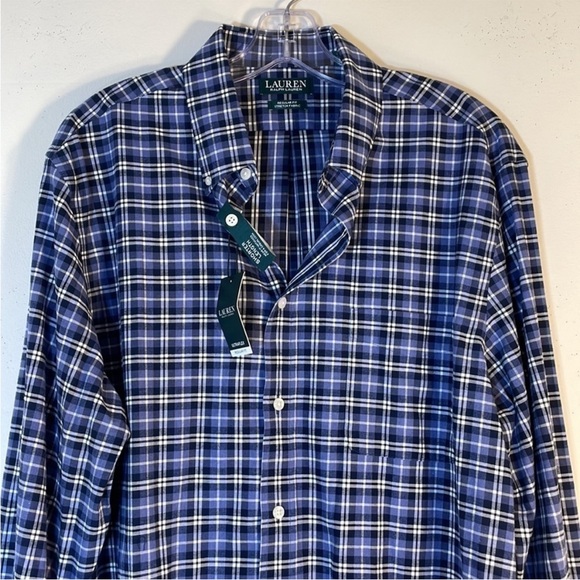 Lauren Ralph Lauren Regular Fit Stretch Plaid Button Down Shirt. Men’s L. NWT. - Picture 7 of 10